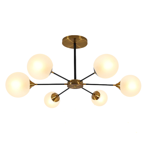 Black And Gold Magic Sputnik Chandelier