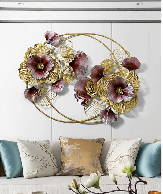 Red floral Wall art