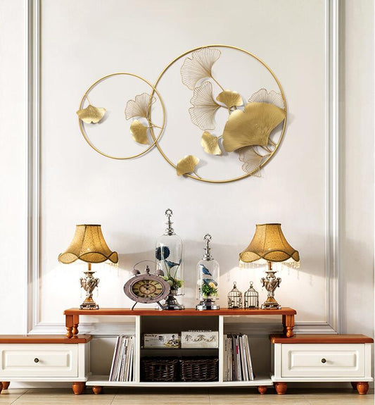 Double circle wall art