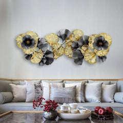 Black and Gold Wrought Iron Wall Art