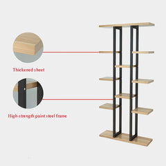 Compact White MDF Indoor Plant Stand Wall Shelf (Large)- 5 Tier