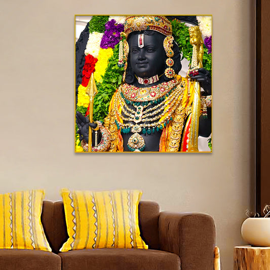 Beautiful Shri Ram Face Canvas Printed Wall Paintings & Arts