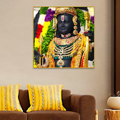 Beautiful Shri Ram Face Canvas Printed Wall Paintings & Arts