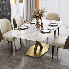 Stardust Metal Dining Table With 6 Chairs