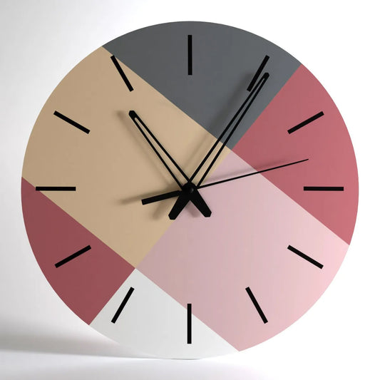 Beautiful Colour Palette Big Design Wall Clock