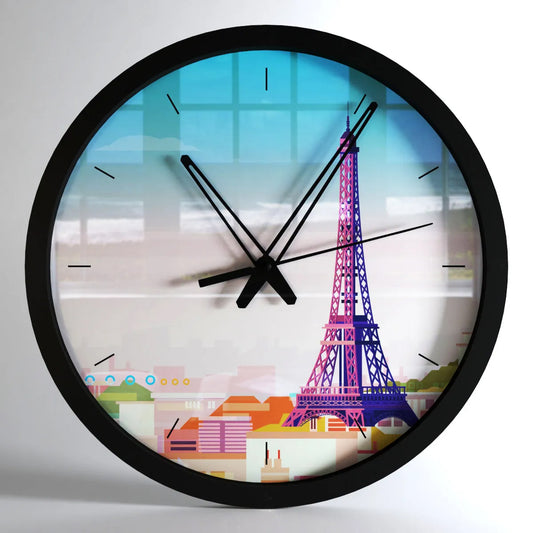 Eiffle Tower Big Wall Clock