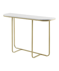 Rectangular Gold Metal Console Table