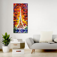 Creative Eiffel Tower Vertical Wall Painting