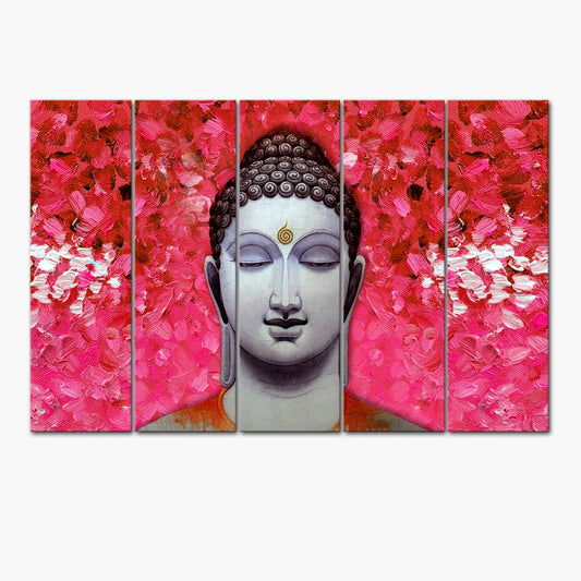 Colorful Buddha in Wall Painting