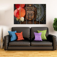 Buddha Statue Meditation Wall Painting