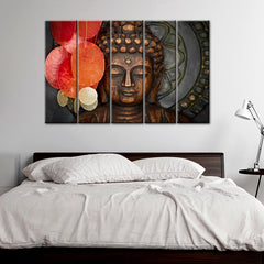 Buddha Statue Meditation Wall Painting