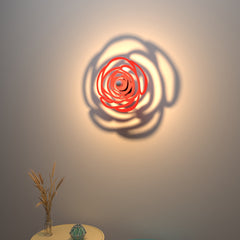 Enchanting Red Rose Shadow Lamp