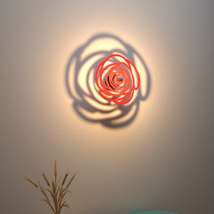 Enchanting Red Rose Shadow Lamp