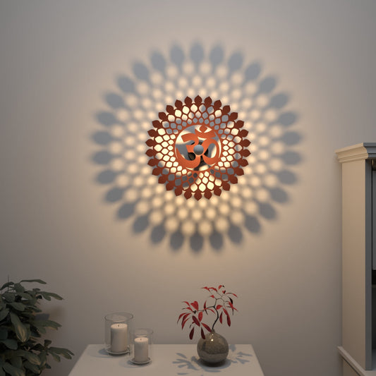Om Mandala Shadow Lamp Light