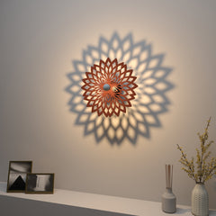 Geometric Flower Design Creative Shadow Lamp