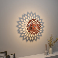 Geometric Flower Design Creative Shadow Lamp