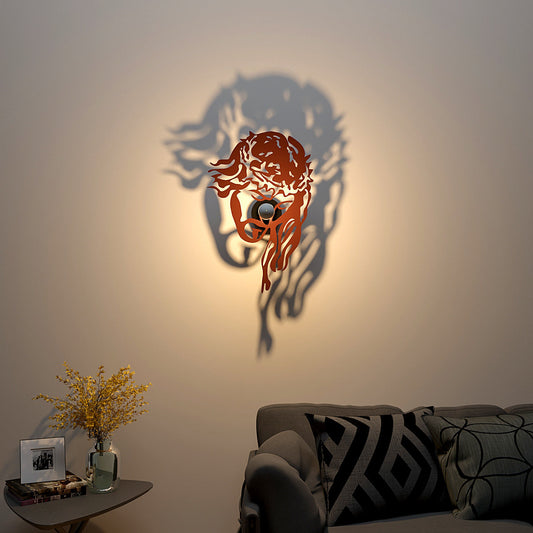 Jesus christ face creative Shadow lamp