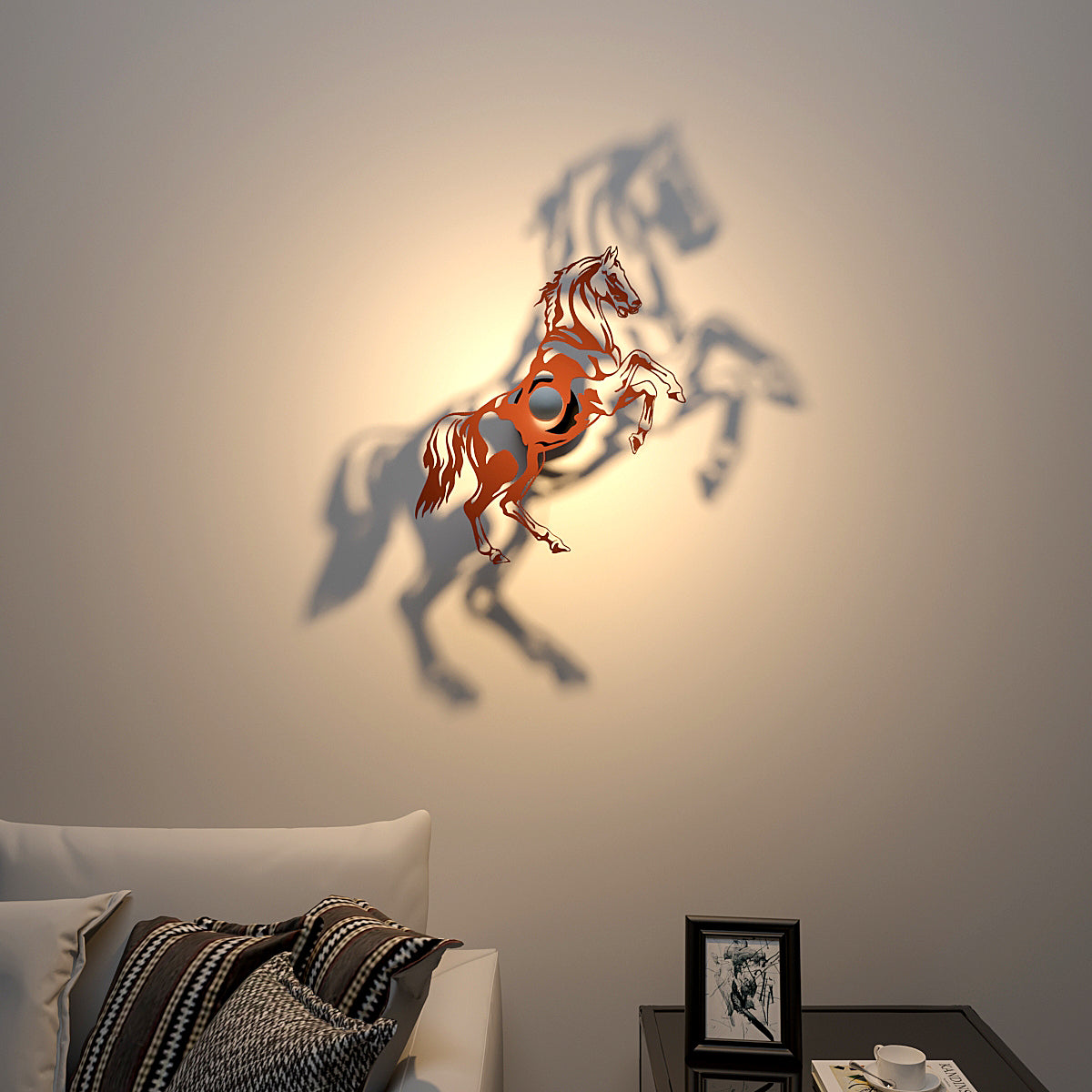 Charging Horse Creative Shadow lamp